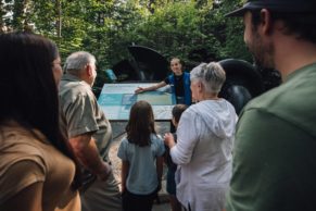 L'Odyssée des Bâtisseurs Saguenay-Lac-Saint-Jean - Exposition extérieure