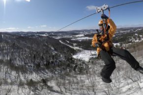 Méga Tyrolienne au Québec - Saint-Agathe-des-Monts - Tyroparc